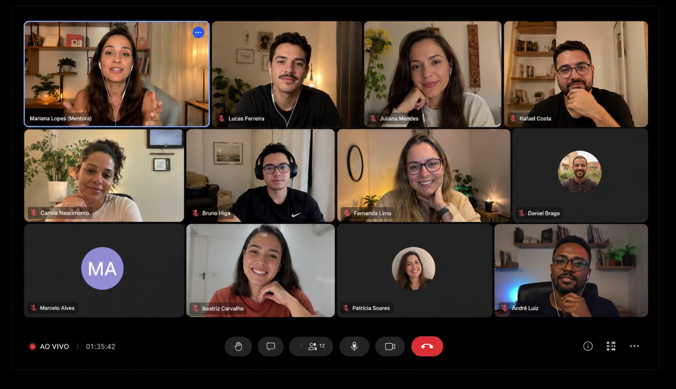 Mentoria Marca com Essência© ao vivo pelo Google Meet com Kelly Albert e a turma